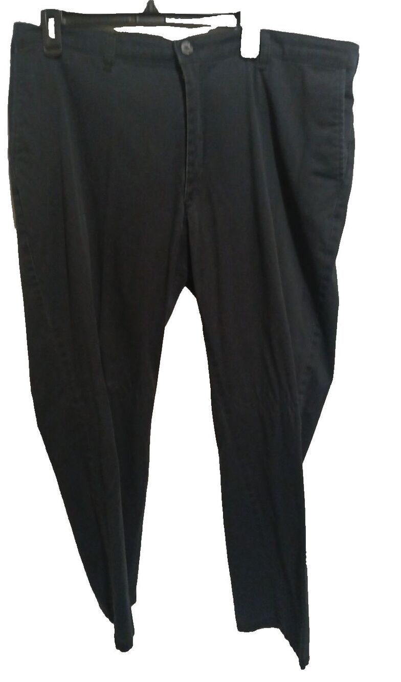 Lee Total Freedom Relaxed Fit Men's Pants Black Cotton Blend Size 38x34